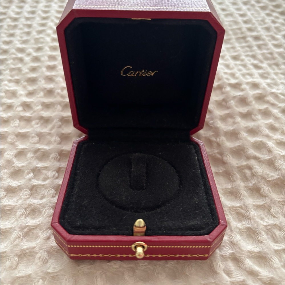 Cartier Red Jewelry Ring Box